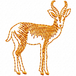 Gazelle Embroidery Design 8 Gazelle Embroidery Design 8
